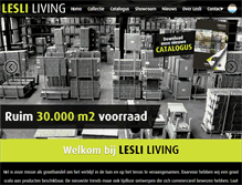 Tablet Screenshot of lesliliving.nl